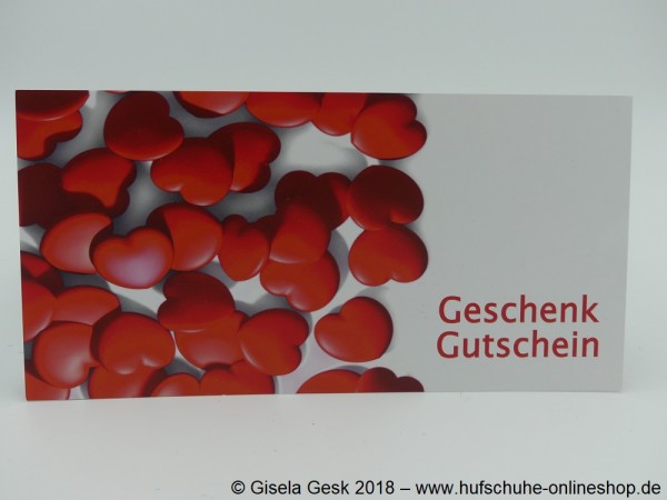 Gutschein Herzen 50 Euro