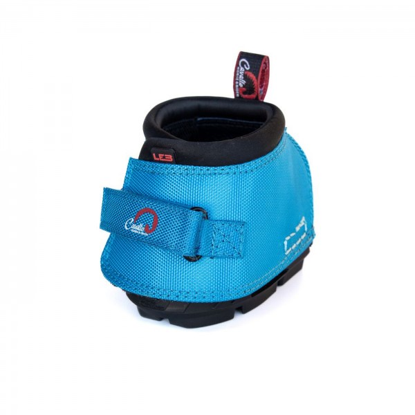 LEB Long Ear Boot - Eselhufschuhe in Blau - vorne seitlich