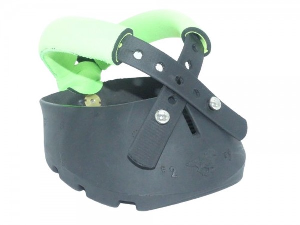 Glove Hufschuh mit GG's Softystraps Neongrün