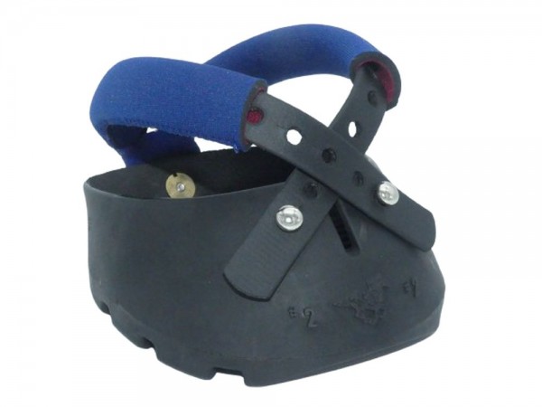 Glove Hufschuh mit GG's Softystraps Marineblau